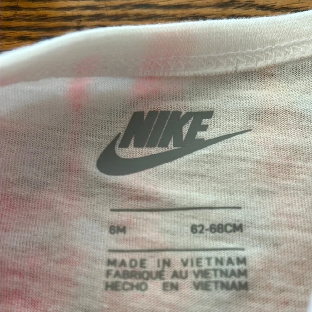 Nike Pink Tie-Dye Onesie and Black Leggings Set